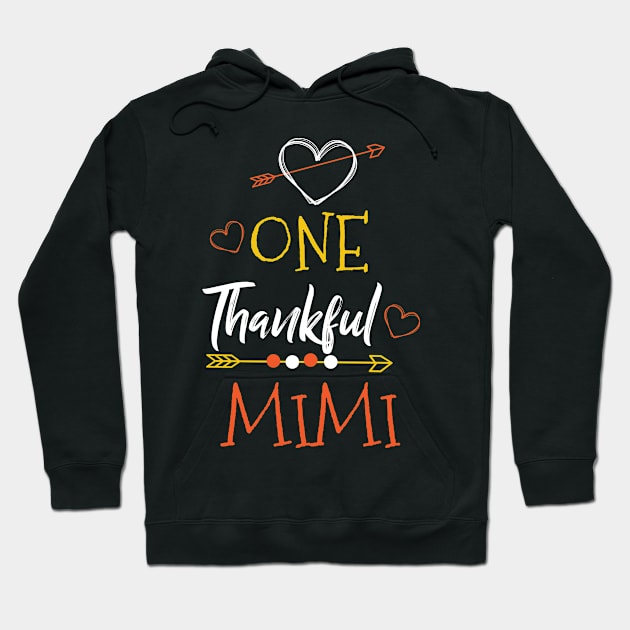 One Thank Mimi Happy Thanksgiving Day Hoodie by BUBLTEES